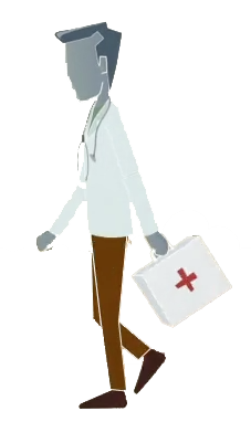Doctor drawing
